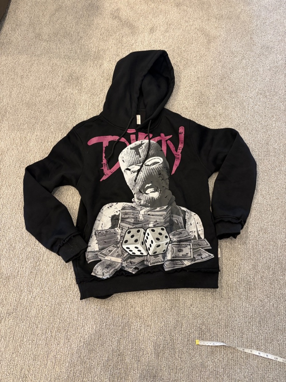 LAST PROJECT Men's Hoodie Size L In Black
